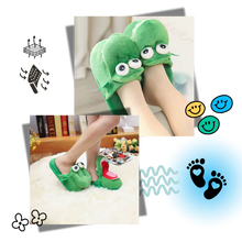 Cargar imagen en el visor de la galería, Zapatillas de andar por casa con forma de cocodrilo - Ozerty