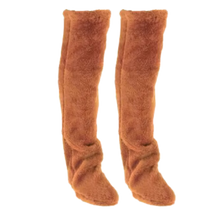 Cargar imagen en el visor de la galería, Calcetines calentadores de tiro alto -Caqui - Ozerty