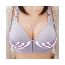 Cargar imagen en el visor de la galería, Sujetador push up sin aros para tallas grandes
 -Encaje morado claro - Ozerty